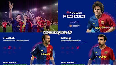 PES 2021 Menu FC Barcelona 2008/09 by PESNewupdate
