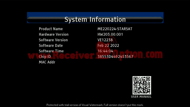 STARSAT GX6605S U43 VE12238 NEW UPDATE 24 FEBRUARY 2022