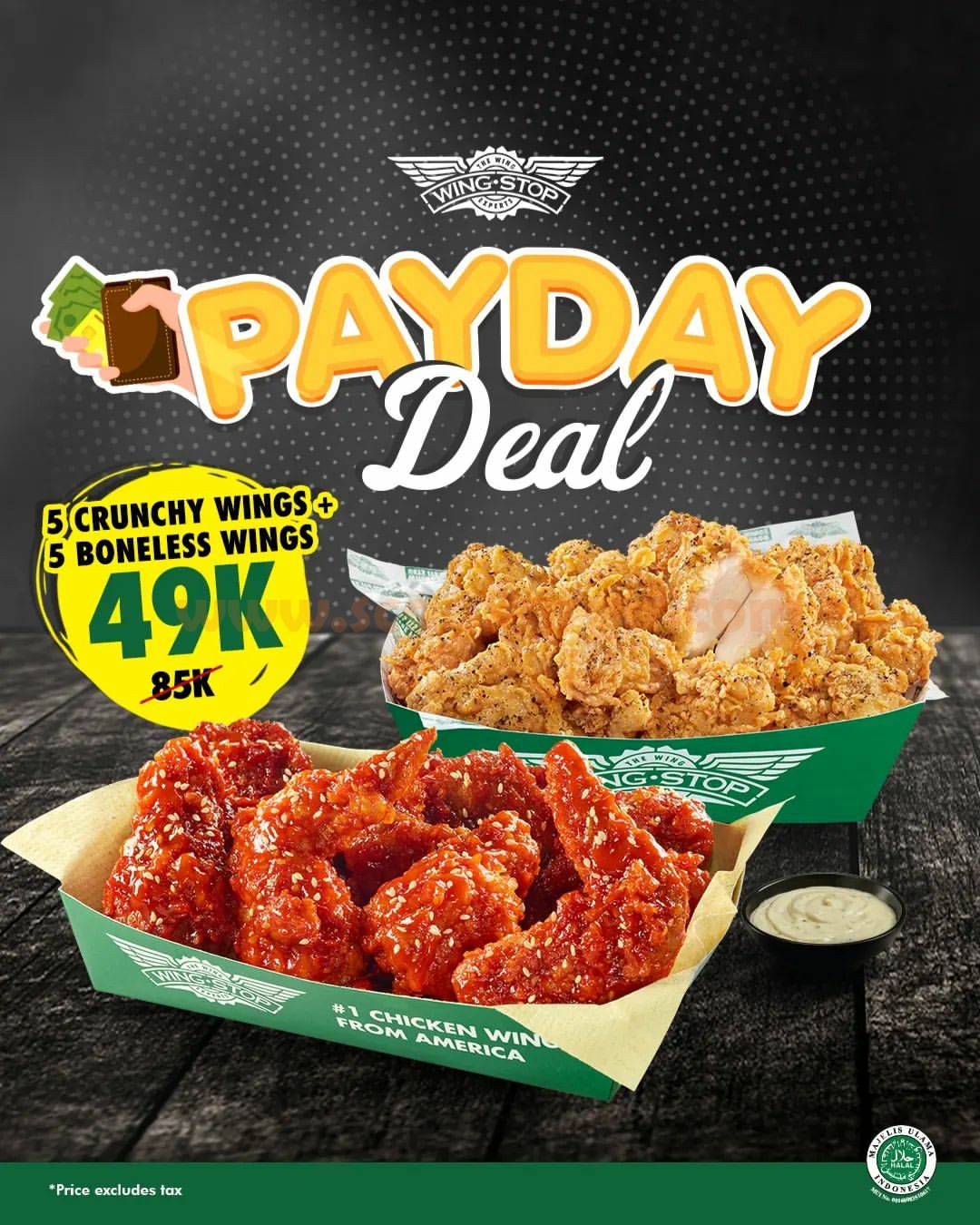 Promo WINGSTOP Payday Deal 10 Wings hanya 49Ribuan