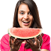 Indian Girl with Fruit Transparent Image