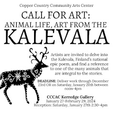 Update: ANIMAL LIFE, ART FROM THE KALEVALA at Community Arts Center