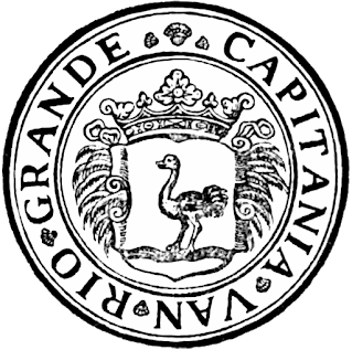 Selo da câmara de justiça do Rio Grande (xilogravura atribuída a H. Breckenveld, publicada por Alfredo de Carvalho (1904); imagem disponível na Wikimedia Commons).