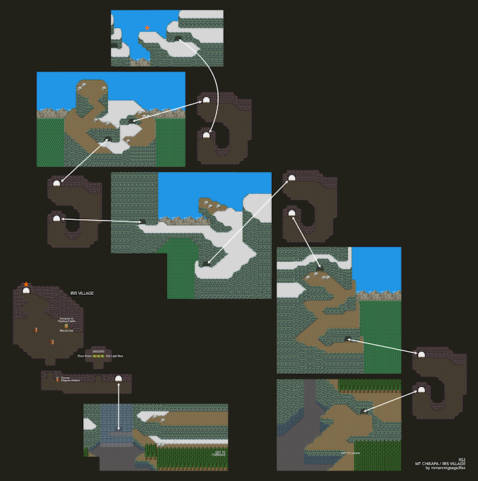 Romancing Saga 2 Mount Chikapa Map