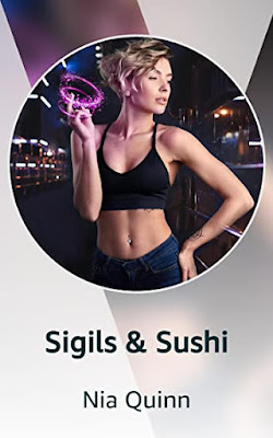 Kindle Vella cover for "Sigils & Sushi" by Nia Quinn