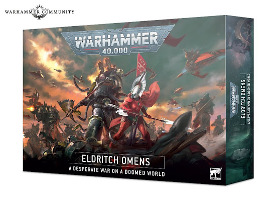 presentación de eldritch omens caja básica 40k