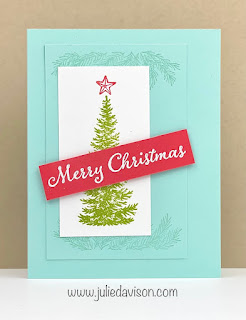 10 Stampin' Up! Evergreen Elegance Christmas Projects + Video + PDF Download ~ www.juliedavison.com #stampinup #christmas