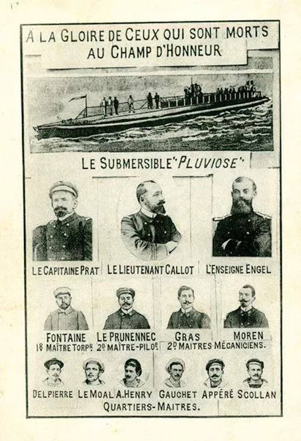 La tragedia del submarino francés Pluviose (1910)