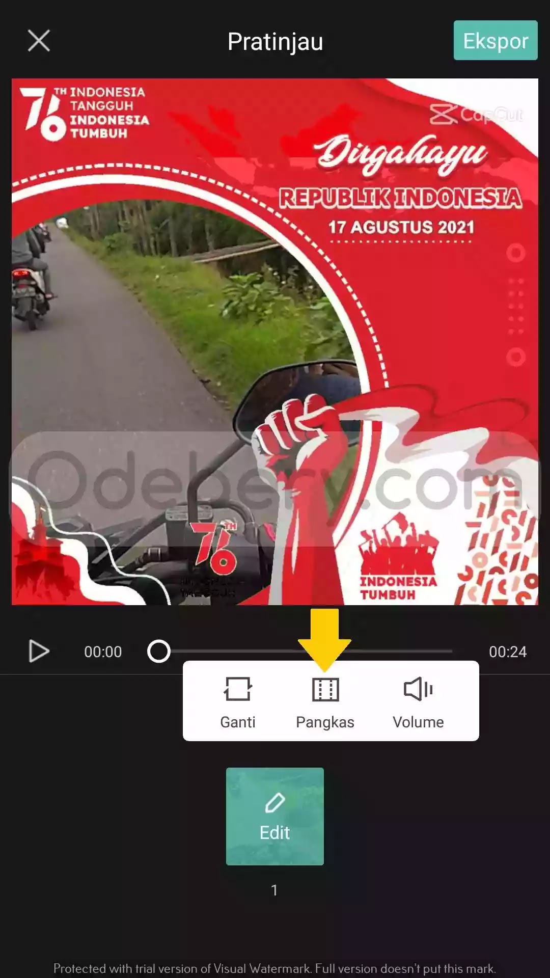 Cara Membuat Twibbon Video di Aplikasi Capcut