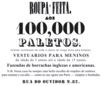 (Jornal do Commércio, jul. 1854)