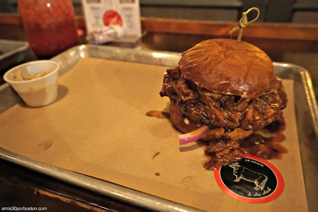 Hamburguesa de Le Chic Shack en Quebec