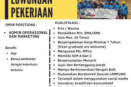 Lowongan Kerja Projex Academy Lampung