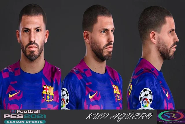 Kun Agüero New Hair Style For eFootball PES 2021