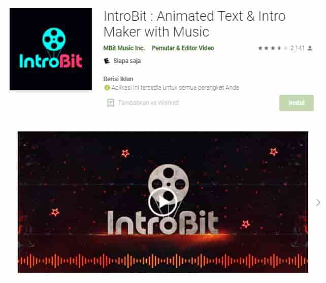 IntroBit: Animated Text & Intro Maker with Music