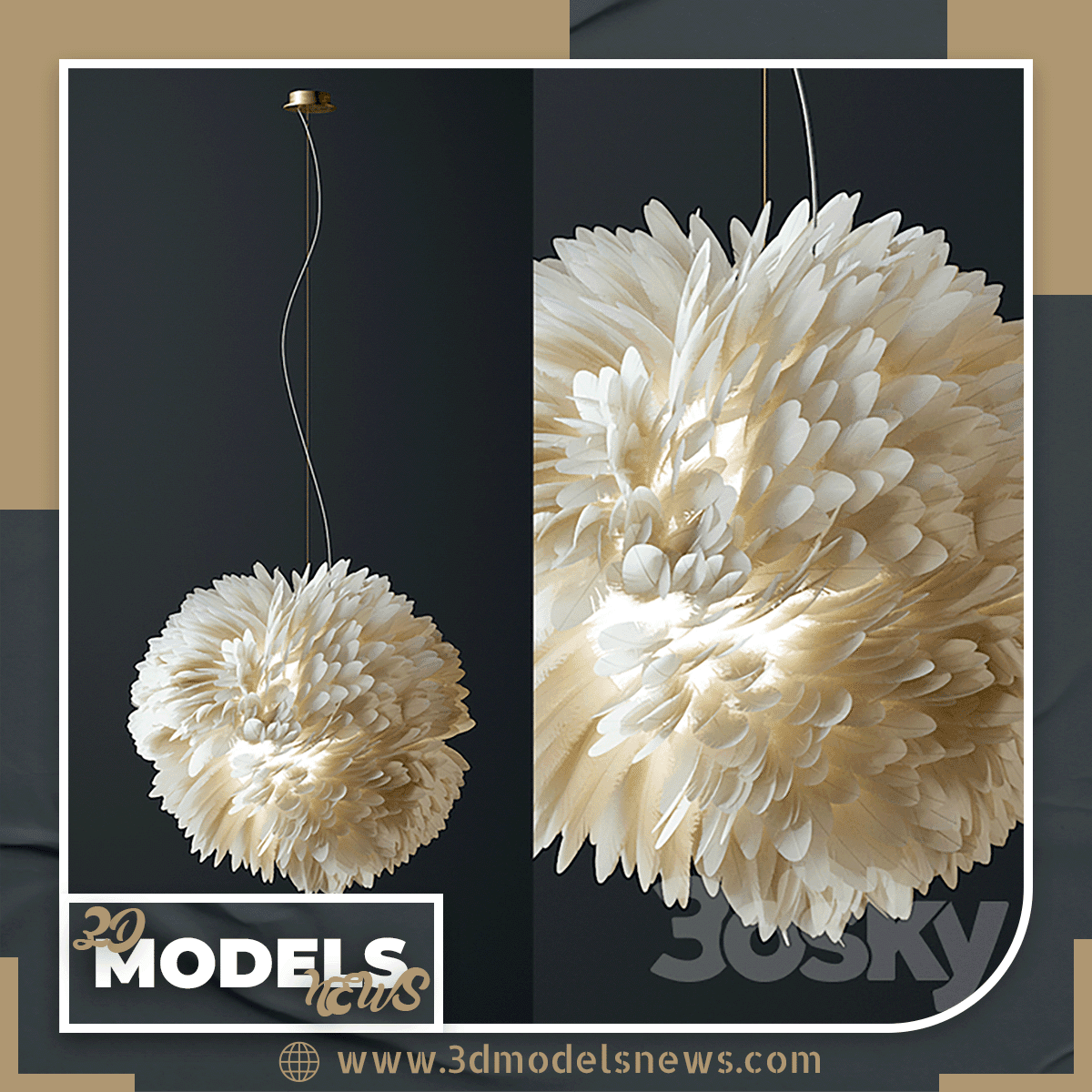 Pendant light Model Plumage 46