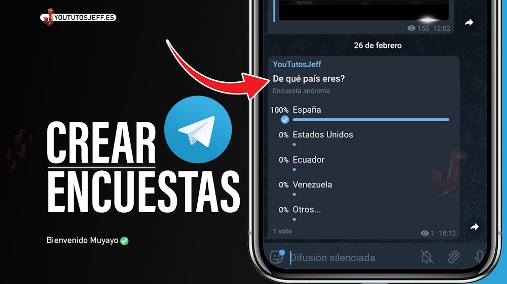 Crear ENCUESTAS en Telegram 🔵