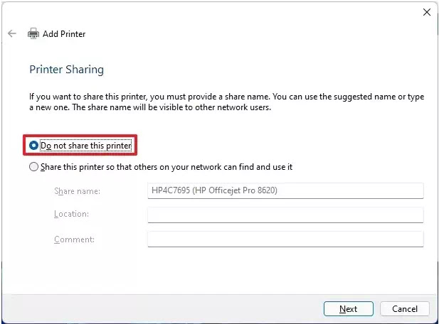 Cara Instal wireless printer di Windows 11-6