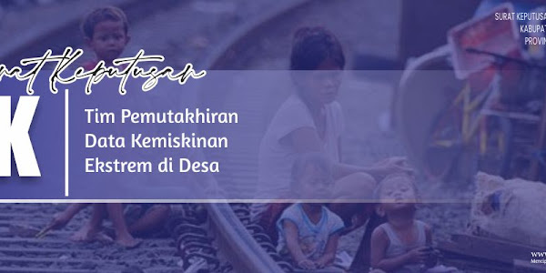 Draft SK Tim Pemutakhiran Masyarakat Ekstrem di Desa