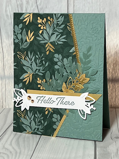 Floral handmade greeting card using Stampin' UP! Eden Garden's Bundle
