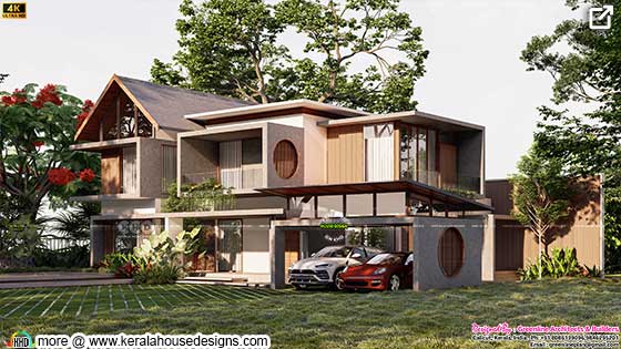Luxury house design side view