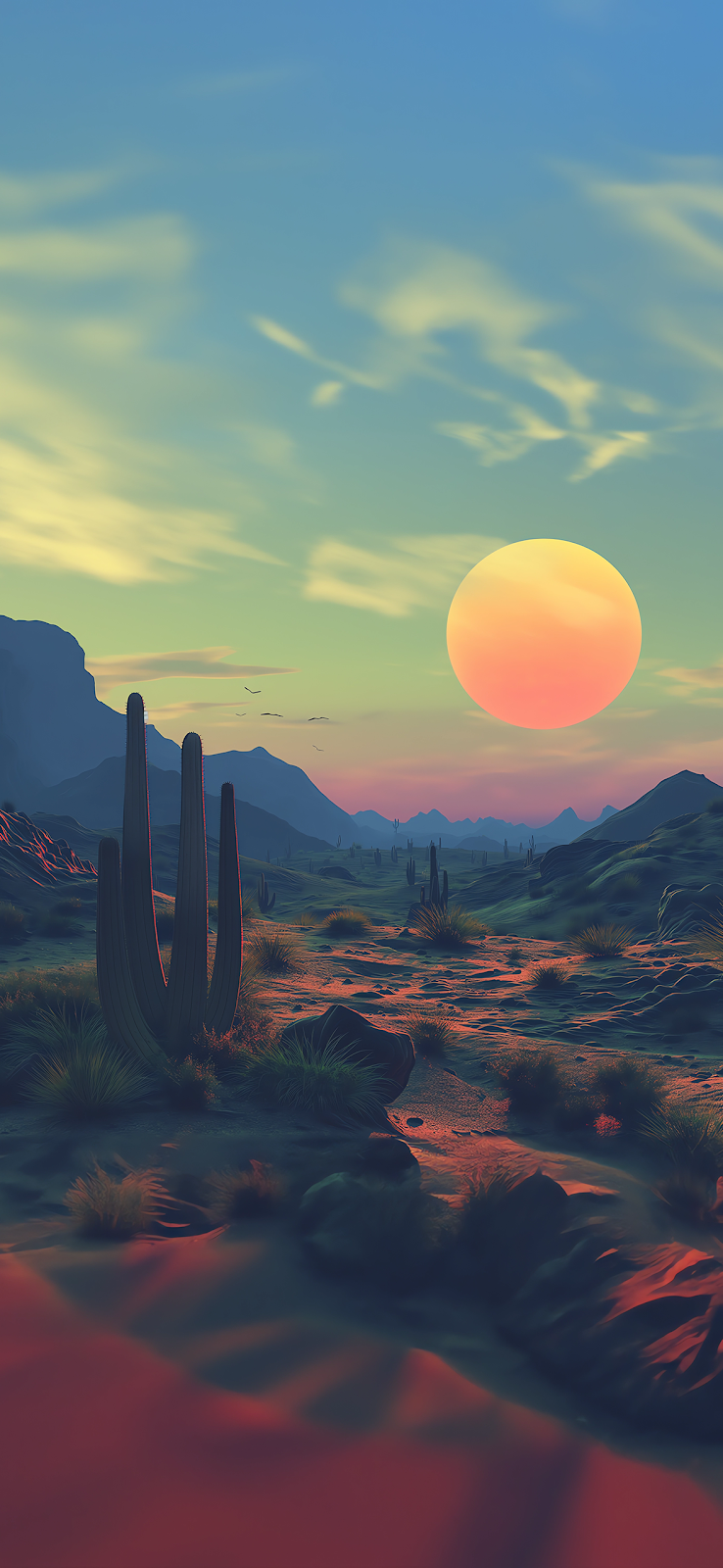 Desert Sunset Wallpaper