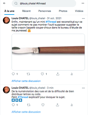 Capture d'écran de la page Tweeter