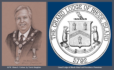 M.W. Glenn S. Carlson. Past Grand Master. Grand Lodge of Rhode Island. by Travis Simpkins