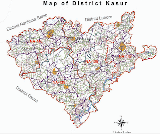 Political Map Kasur 2018