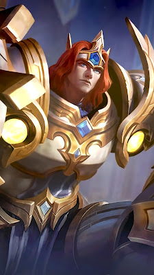 tigreal lightborn defender skin wallpaper mobile legends hd