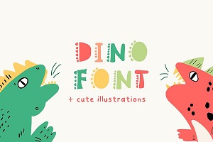 Dino Font by Ashiya Pixel