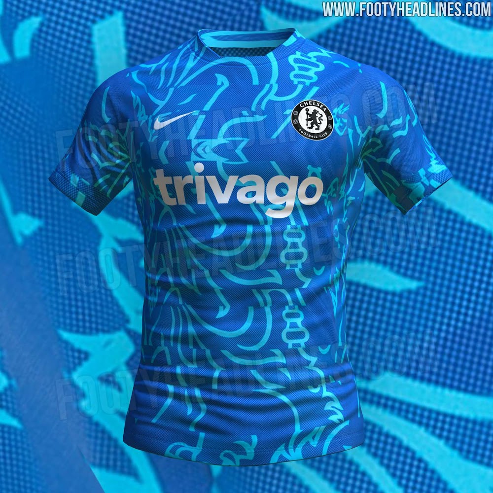 Confirms Leaked 22-23 Home Kit: Chelsea 22-23 Pre-Match Shirt