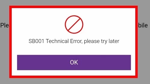 How To Fix SB001 Technical Error, Please Try Later Problem Solved in YONO SBI Mobile Banking