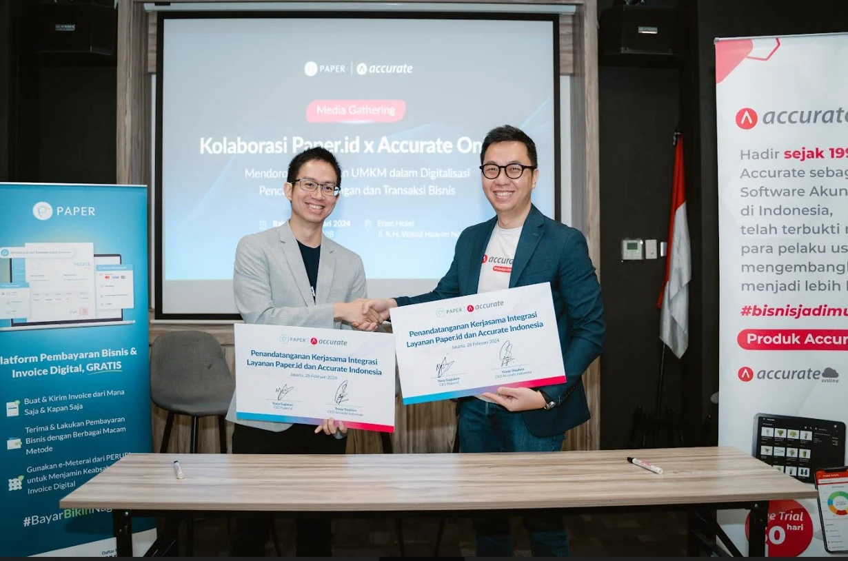 Paper.id Gandeng Accurate Indonesia, Hadirkan Transaksi dan Akuntansi Bisnis dalam Satu Platform Terintegrasi