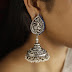 Silver jhumka