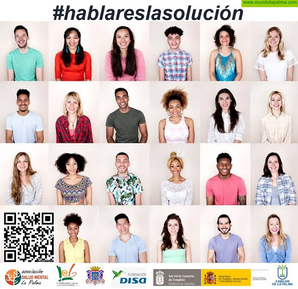 "#hablareslasolución" campaña de prevención del suicidio de Salud Mental La Palma