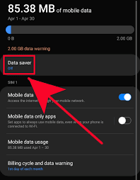 طريقة تفعيل وضع (توفير البيانات) Data Saver في الهاتف.