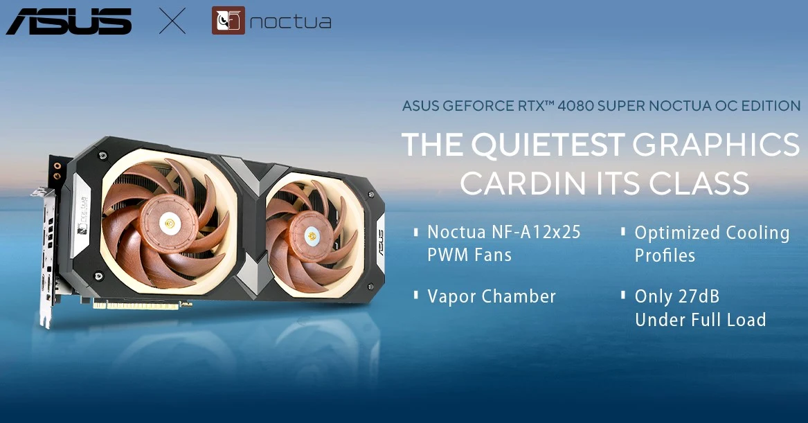 Asus Gandeng Noctua, Luncurkan GeForce RTX 4080 SUPER Noctua OC Edition