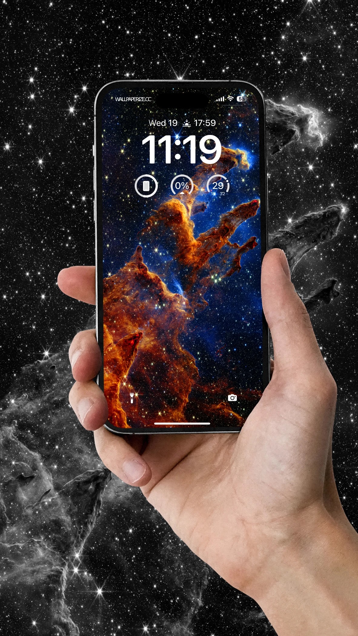 Pillars of Creation is a photograph taken by the Hubble Space Telescope wallpaper 4k for phone
