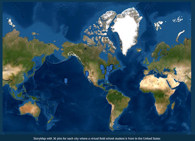 Screenshot of StoryMap of the United States
