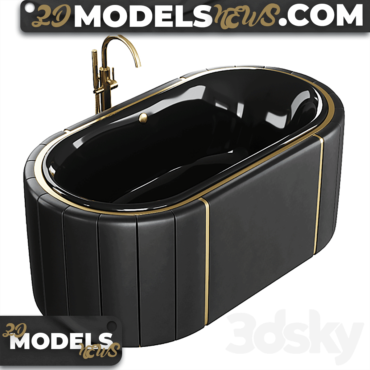 Maison valentina darian bathtub model 2