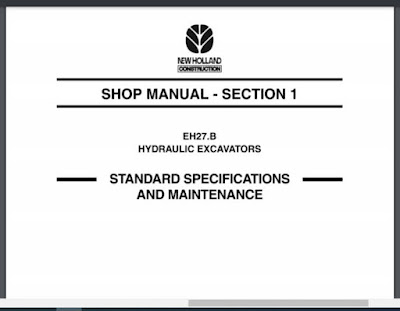 Shop Manual EH27 B Hydroulic Exavator