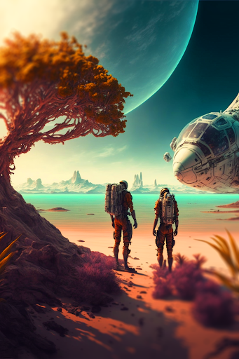 Explore the Future with this Stunning Sci-Fi Illustration!