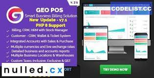 Geo POS v7.1 Nulled – Point of Sale, Billing and Stock Manager Application Script