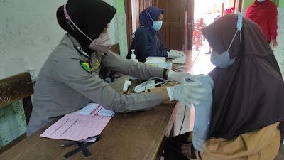 Polres Kediri Kota Gelar Vaksinasi Merdeka Khusus Anak di SDN Gayam 1 Kecamatan Mojoroto