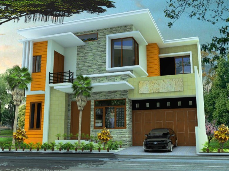 2nd floor house front elevation designs for double floor