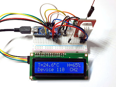 Send data to weather station over 433.92 MHz