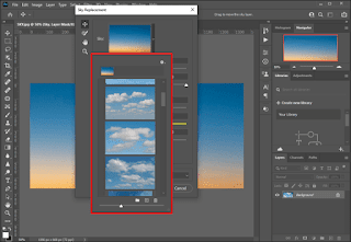 How to edit sky in photo