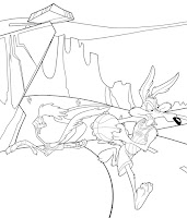 Wile E. Coyote & RoadRunner Looney Tunes Coloring pages