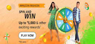 Amazon Fashion Edition Spin and Win Quiz Answers