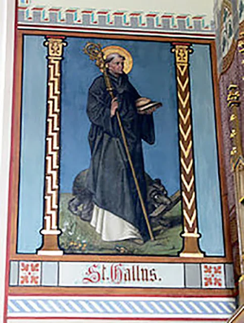 Santo Santa 16 Oktober, Santo Gallus, Pengaku Iman