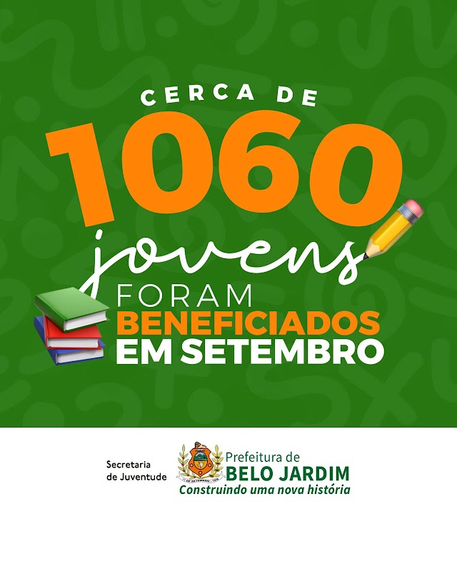 AÇÕES DA SECRETARIA DE JUVENTUDE BENEFICIAM CERCA DE 1060 JOVENS NO MÊS DE SETEMBRO  